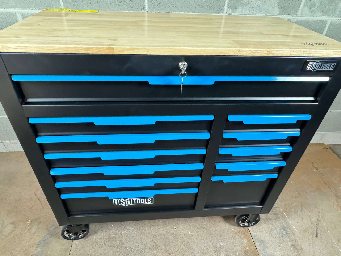 Heavy Duty 12 Drawer Tool Trolley Cabinet - 10 Trays of Professional Tools