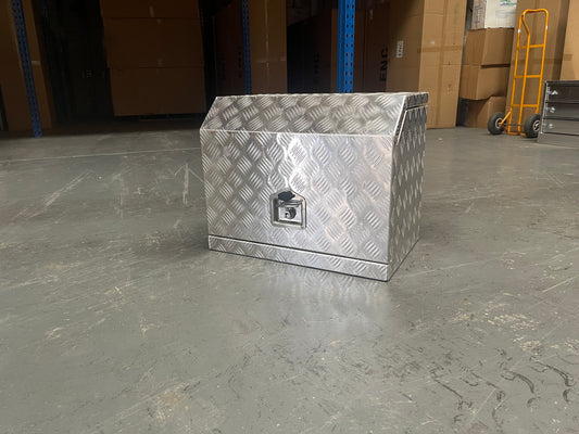 Generator Box - Large 750mm x 500mm Wide x 550mm High - Aluminum Checker Plate