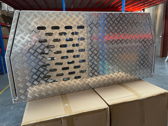 Mini Canopy & Dog Cage - 2.5mm Aluminum Checker Plate